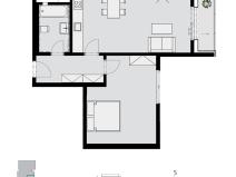 Pronájem bytu 2+kk, Praha - Břevnov, Radimova, 58 m2