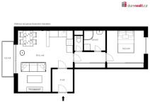 Pronájem bytu 2+kk, Český Krumlov - Vyšný, Vyšenská, 56 m2