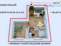 Pronájem bytu 2+1, Opava, Těšínská, 48 m2