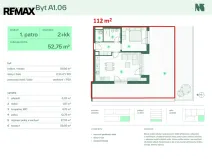 Prodej bytu 2+kk, Zlín, Tyršova, 52 m2