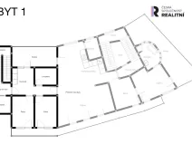 Prodej atypického bytu, Kroměříž, náměstí Míru, 178 m2