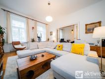 Pronájem bytu 4+1, Praha - Vinohrady, Polská, 134 m2