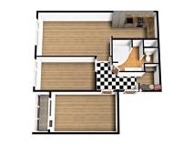 Pronájem bytu 3+kk, Praha - Letňany, Malkovského, 64 m2