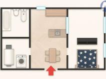 Pronájem bytu 1+1, Husinec, Jeronýmova, 60 m2