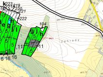 Dražba lesa, Žďárec, 4395 m2