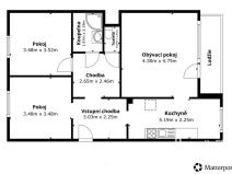 Pronájem bytu 3+1, Ústí nad Labem - Krásné Březno, Vojanova, 78 m2