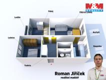 Prodej bytu 3+1, Plzeň - Křimice, Žitná, 78 m2