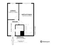 Pronájem bytu 2+kk, Beroun - Beroun-Město, Košťálkova, 44 m2