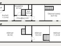 Prodej chalupy, Vitice, 120 m2