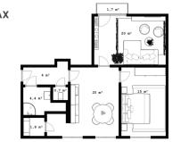 Pronájem bytu 3+kk, Rokytnice v Orlických horách - Nebeská Rybná, 66 m2