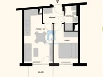 Pronájem bytu 2+kk, Praha, Maroldova, 43 m2