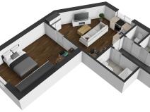 Prodej bytu 2+kk, Trutnov, Libušinka, 50 m2