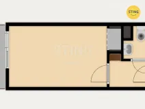 Pronájem bytu 1+kk, Opava, Haškova, 14 m2