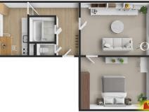 Prodej bytu 2+1, Uherský Brod, 56 m2