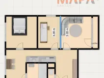 Prodej bytu 3+1, Jirkov, Pod Přivaděčem, 64 m2