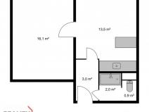 Prodej bytu 2+kk, Raspenava, Moskevská, 35 m2