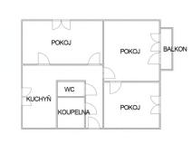 Pronájem bytu 2+1, Ostrava - Zábřeh, Svornosti, 58 m2