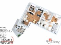 Pronájem bytu 4+kk, Praha - Zličín, Sazovická, 93 m2