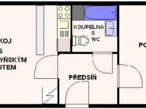 Pronájem bytu 2+kk, Liberec - Liberec XII-Staré Pavlovice, Malátova, 42 m2