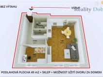 Pronájem bytu 2+kk, Opava, Lidická, 50 m2