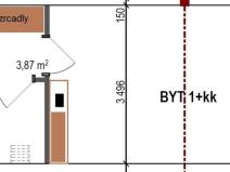 Pronájem bytu 1+kk, Staříč, Fryčovická, 30 m2