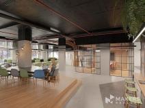 Pronájem kanceláře, Praha - Karlín, Thámova, 293 m2