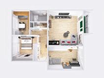 Pronájem bytu 3+1, Smržovka, Luční, 79 m2