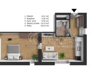Pronájem bytu 2+kk, Praha - Strašnice, Krátká, 45 m2