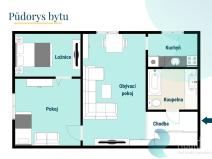 Prodej bytu 2+1, Netřebice, 56 m2