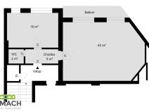 Pronájem kanceláře, Uherské Hradiště, Dlouhá, 65 m2