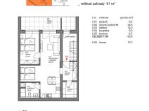 Prodej bytu 2+kk, Písek, Dolní, 60 m2