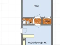 Pronájem bytu 2+kk, Mělník, Jiřího z Poděbrad, 47 m2