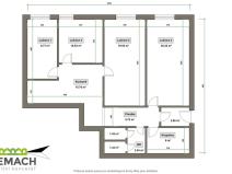 Pronájem ubytování, Uherské Hradiště, náměstí Republiky, 92 m2