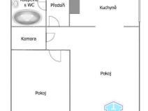 Pronájem bytu 2+kk, Přeštice, Řičákova, 59 m2