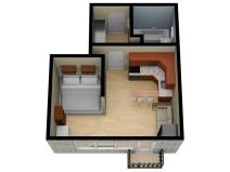 Prodej bytu 1+kk, Praha - Troja, Hnězdenská, 36 m2