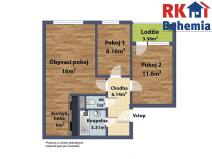 Prodej bytu 3+kk, Praha - Bohnice, Řešovská, 60 m2