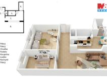 Prodej bytu 3+kk, Pardubice - Polabiny, Prodloužená, 57 m2