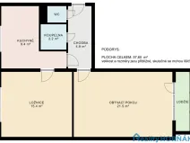 Prodej bytu 2+1, Praha - Malešice, Tuchorazská, 51 m2