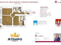 Pronájem bytu 3+kk, České Budějovice - České Budějovice 1, Karla IV., 93 m2