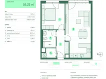 Prodej bytu 2+kk, Zlín, Tyršova, 52 m2