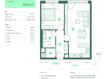 Prodej bytu 2+kk, Zlín, Tyršova, 52 m2