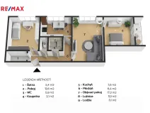 Pronájem bytu 3+1, Ostrava - Zábřeh, Výškovická, 65 m2