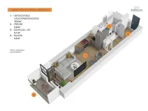 Pronájem bytu 1+kk, Praha, Kolbenova, 40 m2