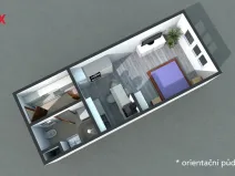 Pronájem bytu 1+kk, Olomouc, Aloise Rašína, 33 m2