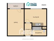 Pronájem bytu 1+1, Olomouc, Hraniční, 36 m2