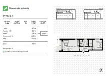 Prodej bytu 2+kk, Olomouc, Loudova, 55 m2