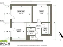 Pronájem bytu 2+kk, Uherské Hradiště, Stará Tenice, 56 m2