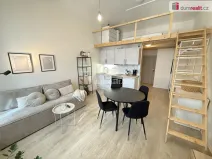 Pronájem bytu 1+kk, Praha - Smíchov, Na Valentince, 42 m2