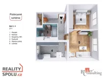 Pronájem bytu 2+1, Liberec, 56 m2