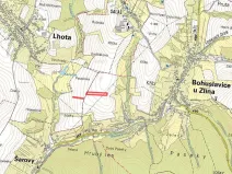 Prodej louky, Bohuslavice u Zlína, 7373 m2